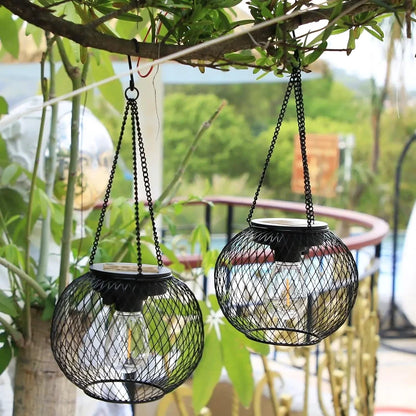 Solar Lantern Weatherproof Metal-ABS 36-Hour Runtime