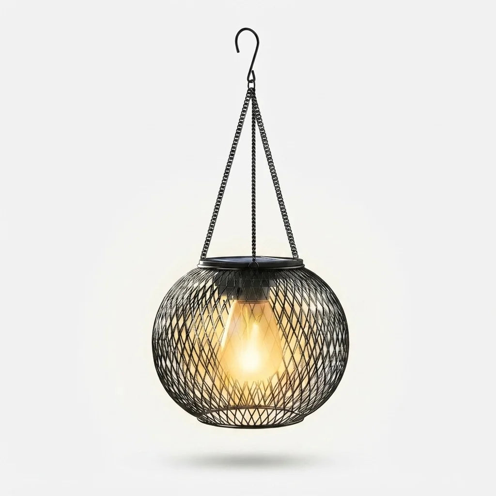 Solar Lantern Weatherproof Metal-ABS 36-Hour Runtime