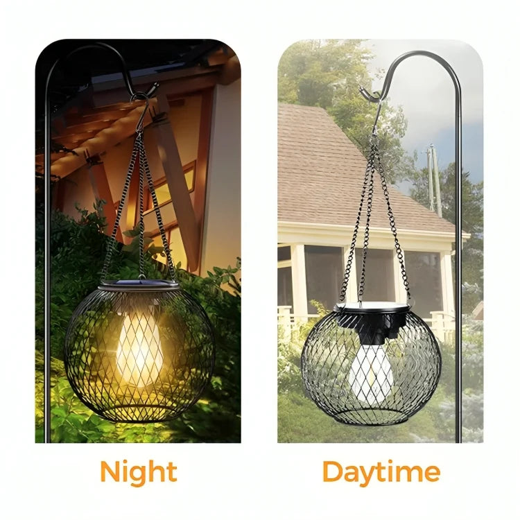 Solar Lantern Weatherproof Metal-ABS 36-Hour Runtime