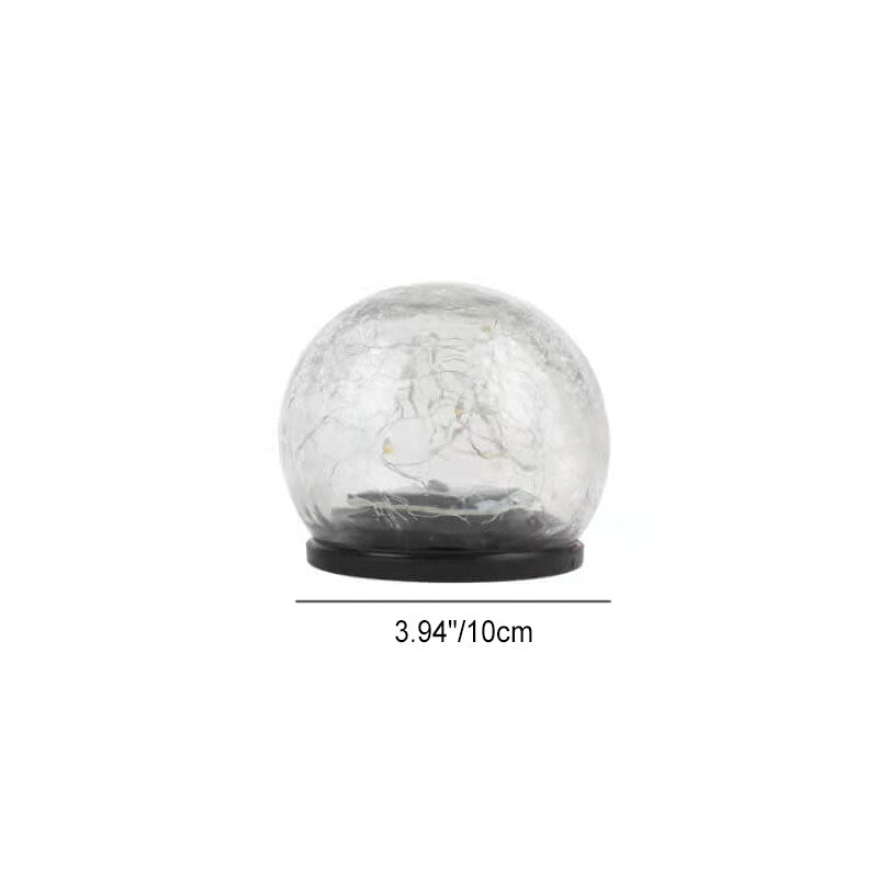 Solar Path Light Crackle Glass Automatic Warm White