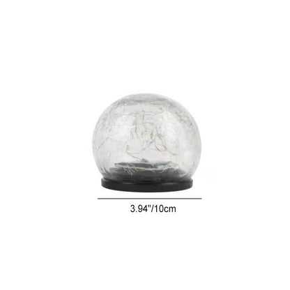 Solar Path Light Crackle Glass Automatic Warm White