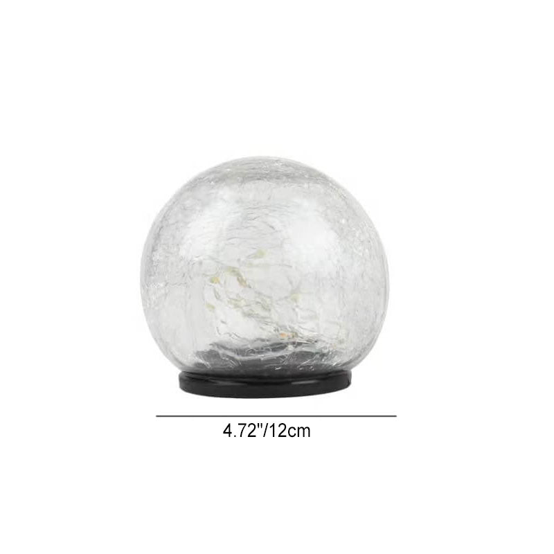 Solar Path Light Crackle Glass Automatic Warm White