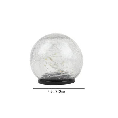 Solar Path Light Crackle Glass Automatic Warm White