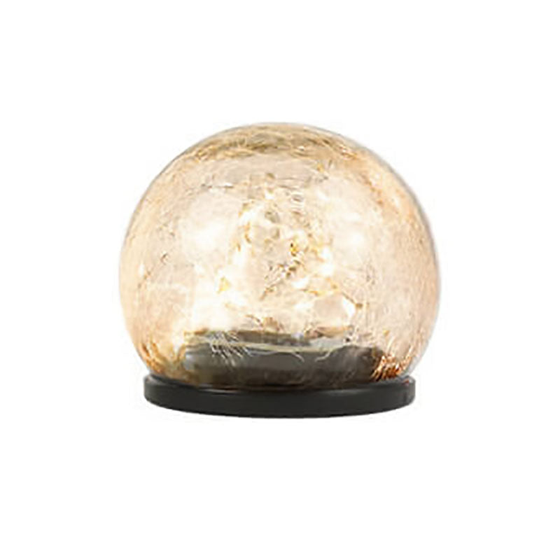 Solar Path Light Crackle Glass Automatic Warm White