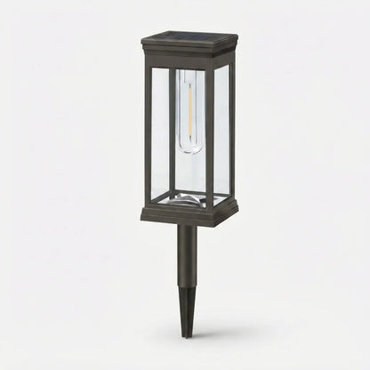 Solar Pathway Lights Filament LED Lantern Set of 2