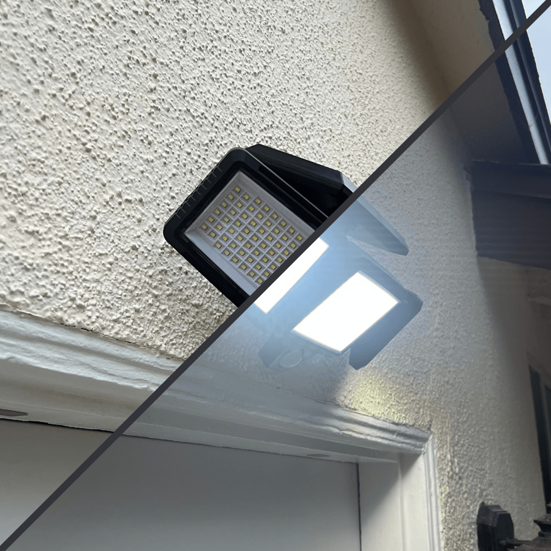 Solar Security Light Triple-Head Motion Sensor 2500 Lumens
