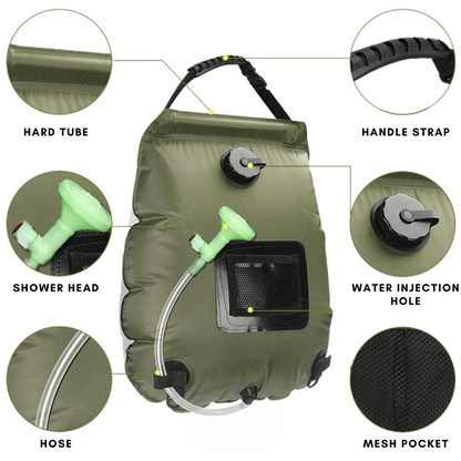 Solar Shower Foldable 20L Quick Heating
