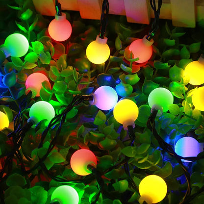 Solar String Lights Solar-Powered IP65 Adjustable Panel