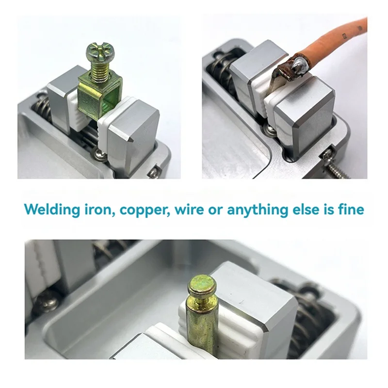 Soldering Clamp Double Jaw 0.43 Inch Opening Heat-Resistant Jaws