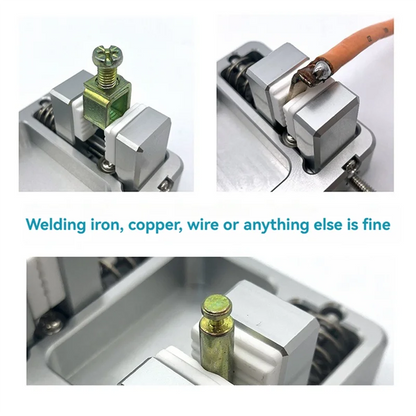 Soldering Clamp Double Jaw 0.43 Inch Opening Heat-Resistant Jaws