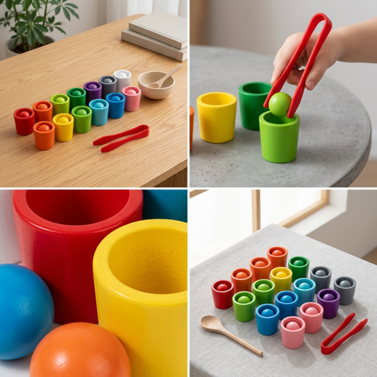 Sorting Toy Wooden Montessori Color Match