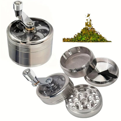 Spice Grinder Stainless Steel Ergonomic Crank & Adjustable Grind