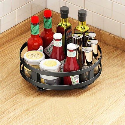 Spice Rack 360° Rotating Carbon Steel Multi-Tier
