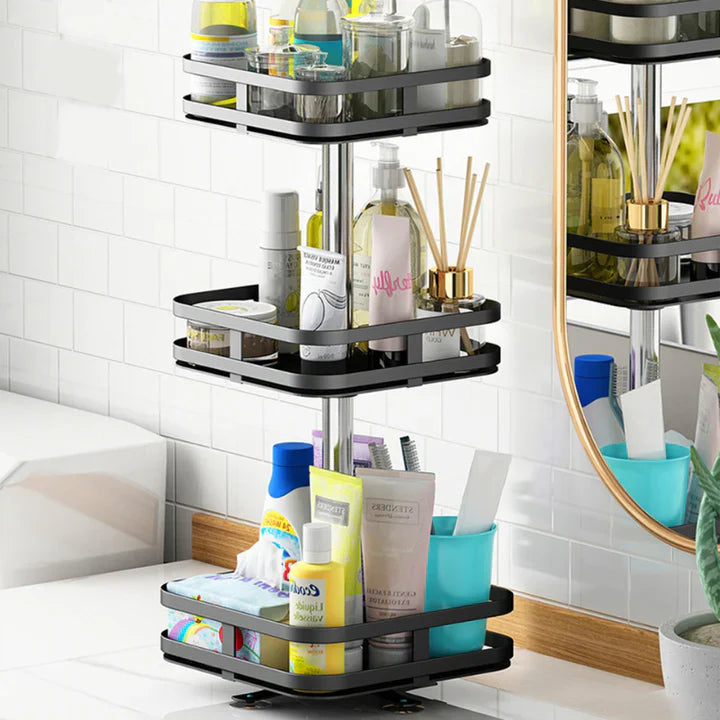 Spice Rack 360° Rotating Carbon Steel Multi-Tier