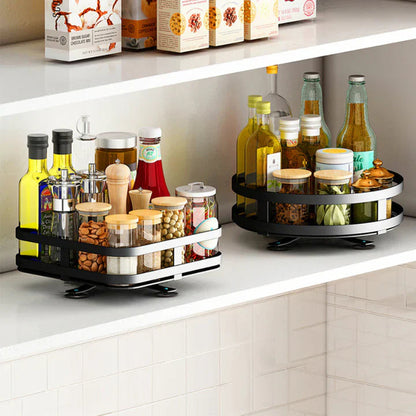 Spice Rack 360° Rotating Carbon Steel Multi-Tier
