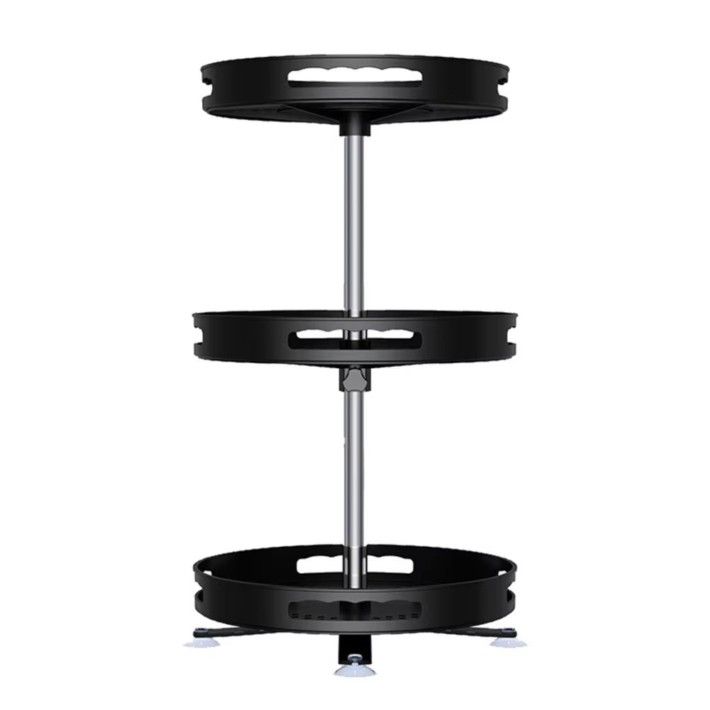 Spice Rack 360° Rotating Carbon Steel Multi-Tier
