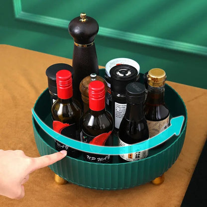Spice Rack 360° Rotation Raised Edge & Removable Base
