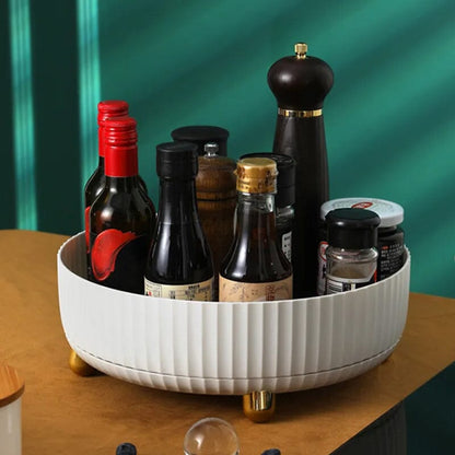 Spice Rack 360° Rotation Raised Edge & Removable Base
