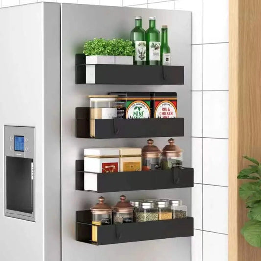 Spice Rack Set Magnetic & Tool-Free Powder-Coated Metal