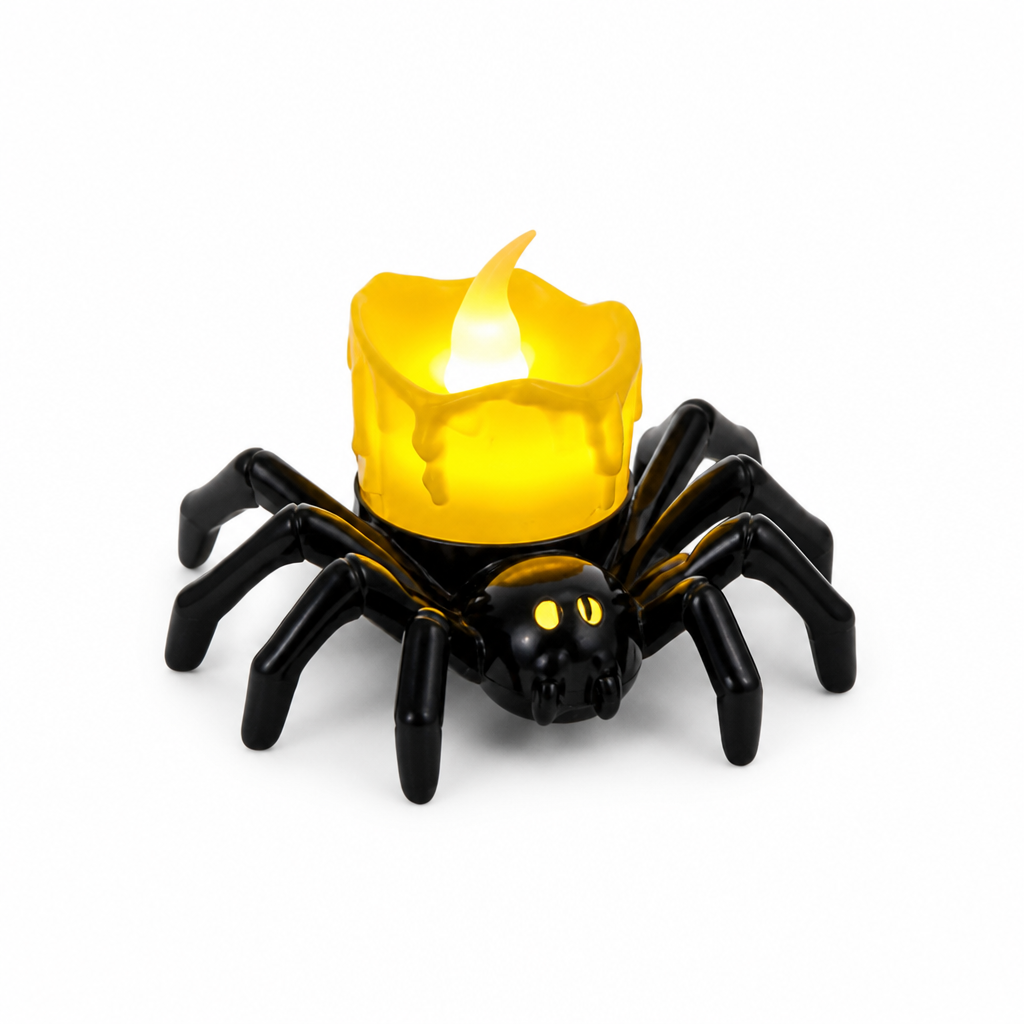 Spider Lights Flameless Battery-Powered Warm Flickering Set of 6