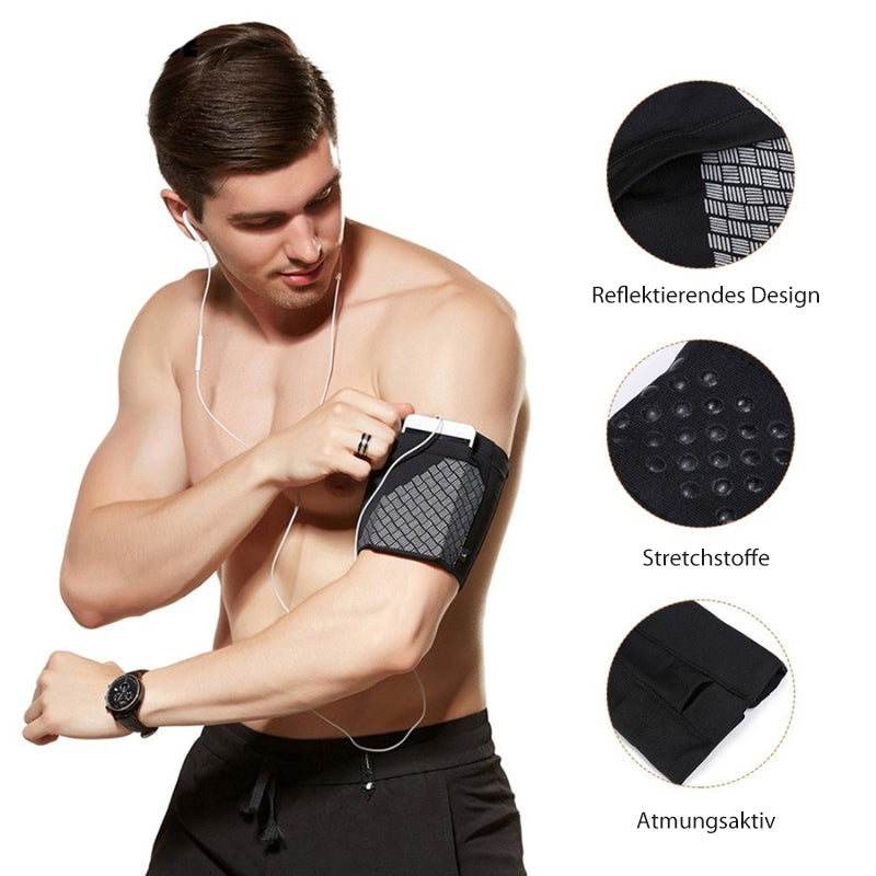 Sports Armband Secure Phone Pocket & Multiple Compartments