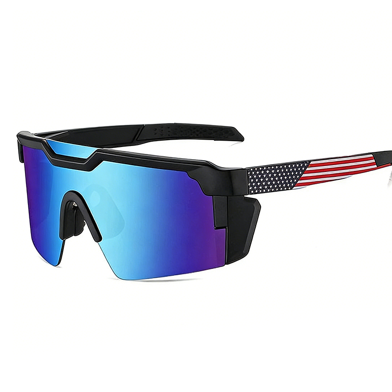 Sports Sunglasses UV400 Mirrored Non-Slip Grip