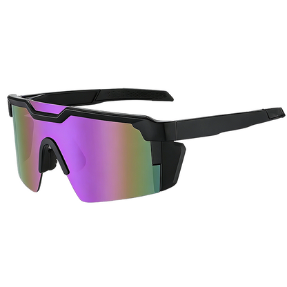 Sports Sunglasses UV400 Mirrored Non-Slip Grip