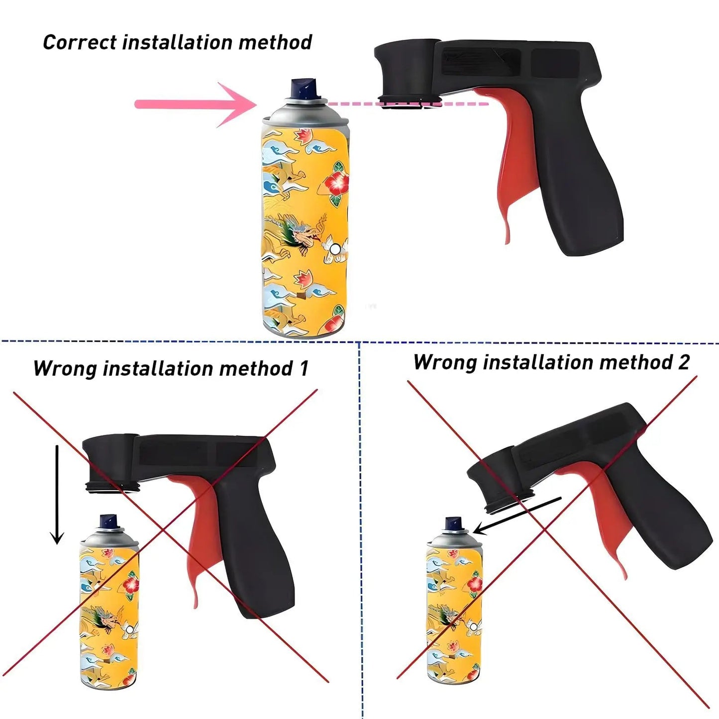 Spray Can Trigger Handle Ergonomic Full-Grip Universal Fit