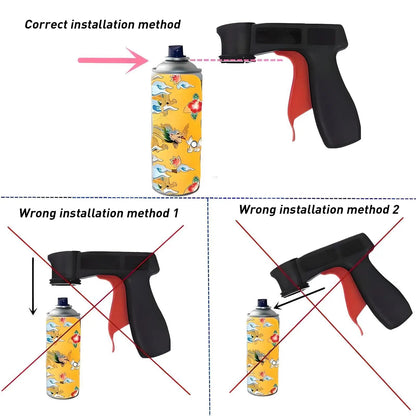 Spray Can Trigger Handle Ergonomic Full-Grip Universal Fit