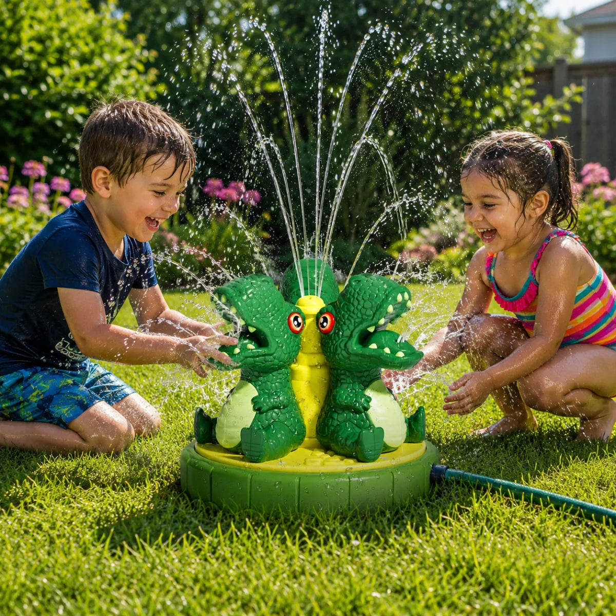 Sprinkler Dinosaur Interactive Garden Hose Attachment
