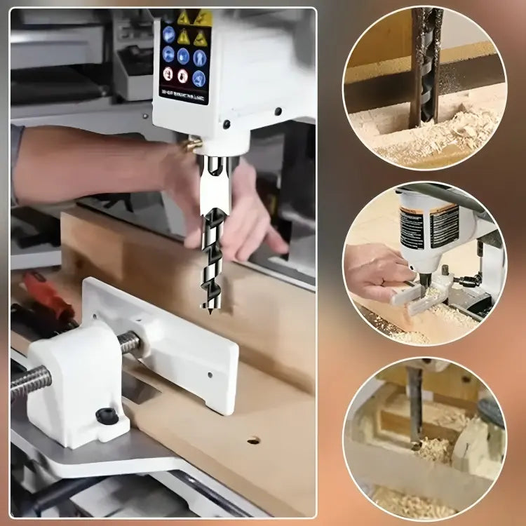 Square Mortise Drill Bit Set CNC-Milled Carbon Steel