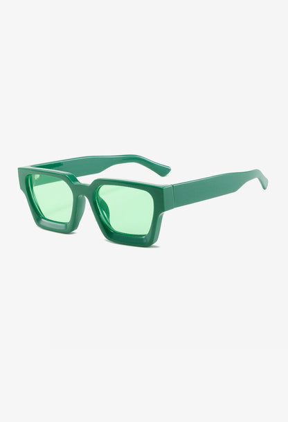 Square Sunglasses UV400 Anti-Reflective Lenses Lightweight Plastic Frame