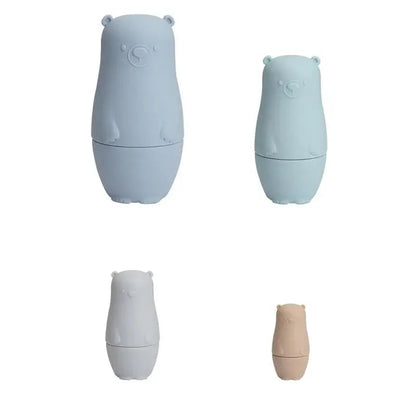 Stacking Figures 4-Piece Food-Grade Silicone Teething-Safe