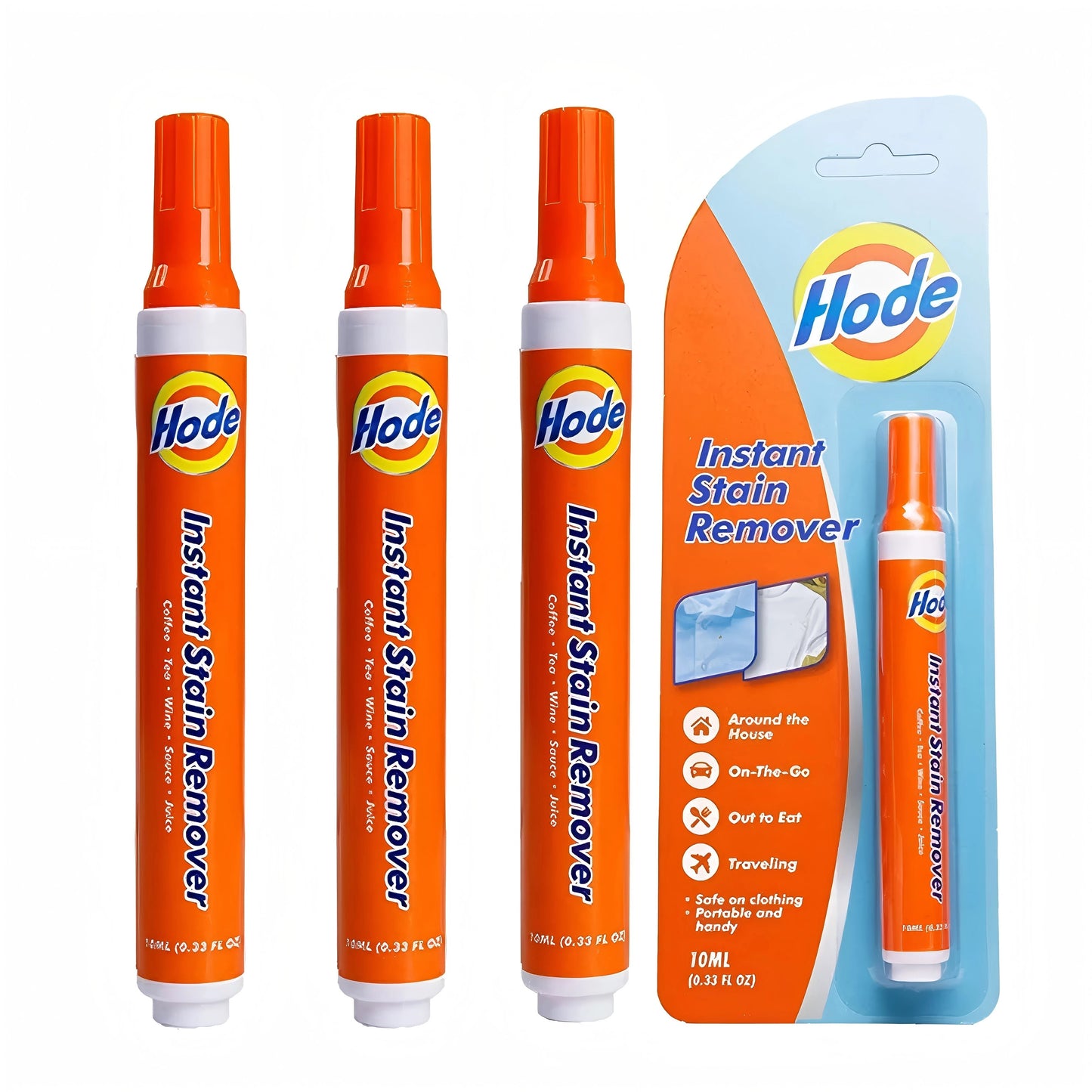 Stain Remover Pen Set of 3 pH-Neutral Leak-Proof Travel-Size