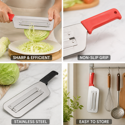 Stainless Steel Vegetable Cutter with Ergonomic Non-Slip Handle (32.5 cm)