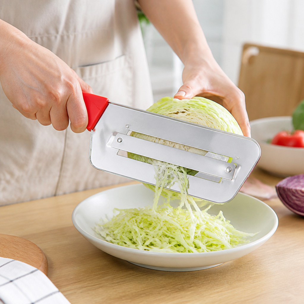 Stainless Steel Vegetable Cutter with Ergonomic Non-Slip Handle (32.5 cm)