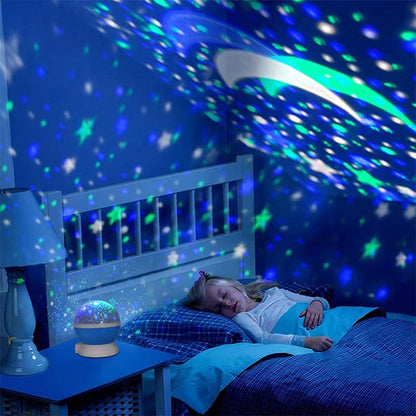 Star Projector USB Rechargeable 6-Hour Runtime