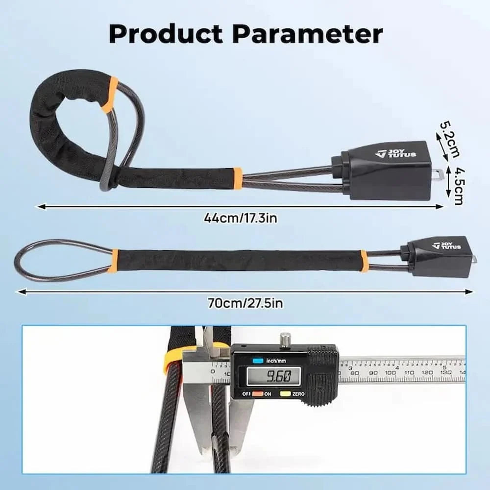 Steering Wheel Lock Cut-Resistant Cable Fits 69 Cm