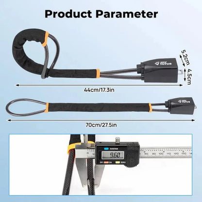Steering Wheel Lock Cut-Resistant Cable Fits 69 Cm