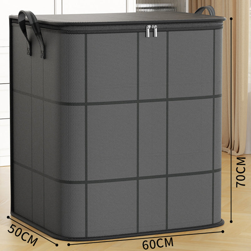 Storage Bag Tear-Resistant Non-Woven Reinforced Handles & All-Around Zipper