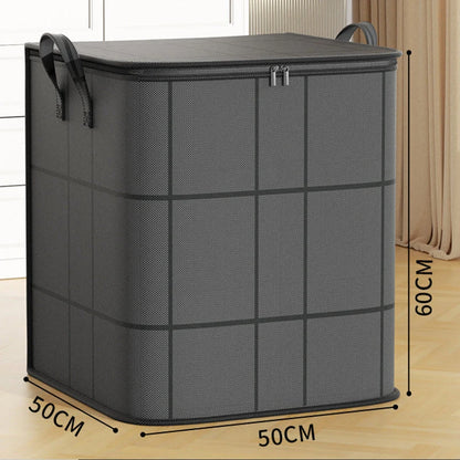 Storage Bag Tear-Resistant Non-Woven Reinforced Handles & All-Around Zipper