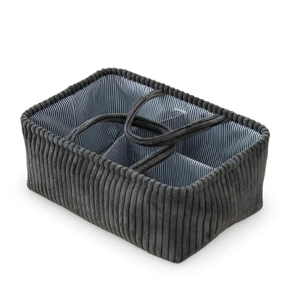 Storage Basket Multiple Compartments & Sturdy Handles Polyester