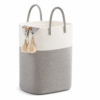Storage Bin Woven Cotton Up To 100L With Handles