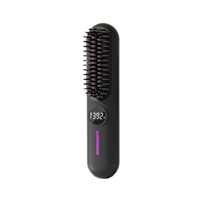 Straightening Brush Cordless Ceramic Digital Temperature Display