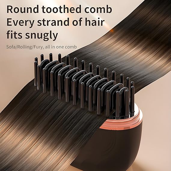 Straightening Brush Cordless USB-C 3 Heat Settings