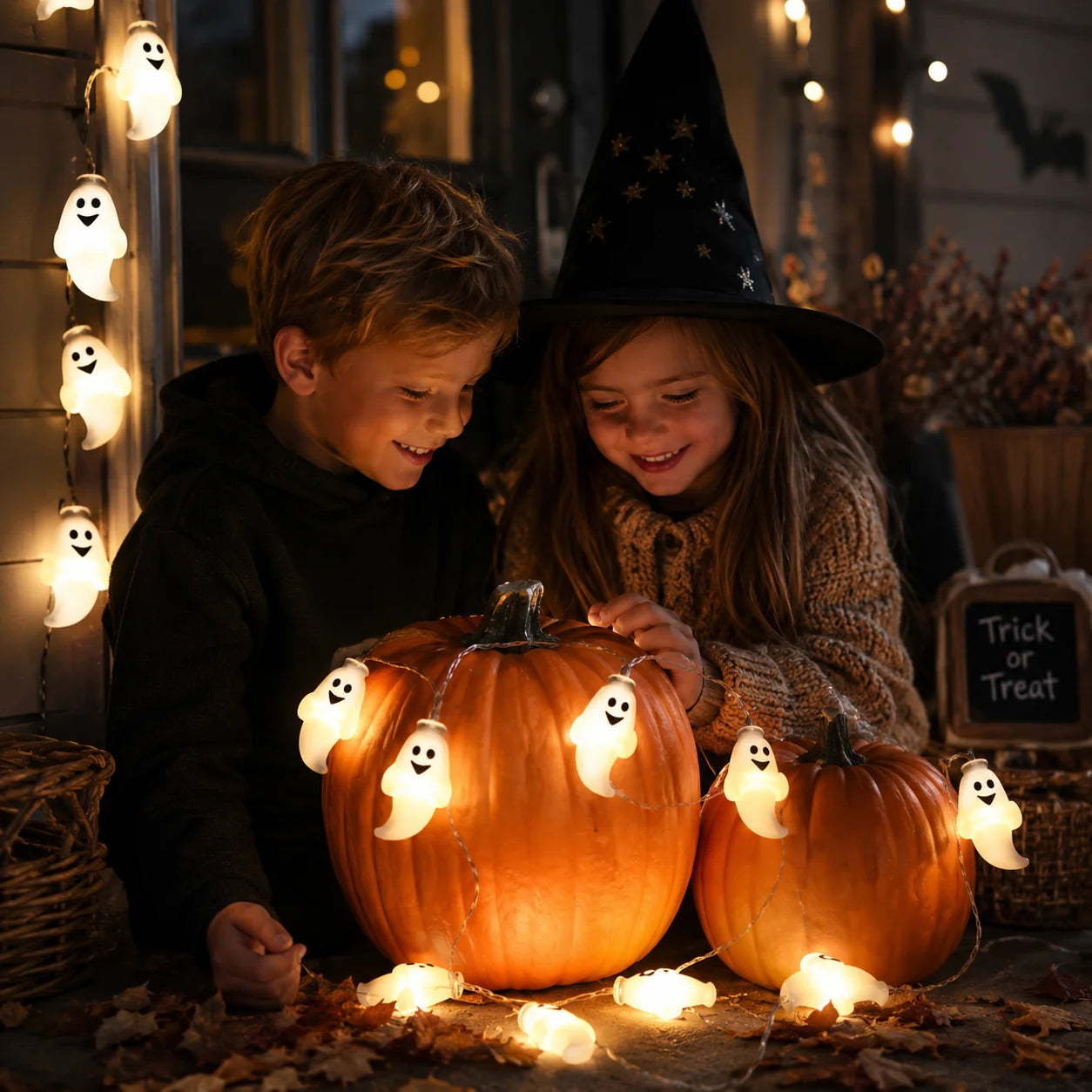 String Lights Cartoon Motifs Battery-Powered Indoor & Outdoor