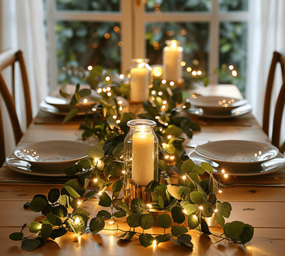 String Lights Olive Branch Warm White LED 2 Meter