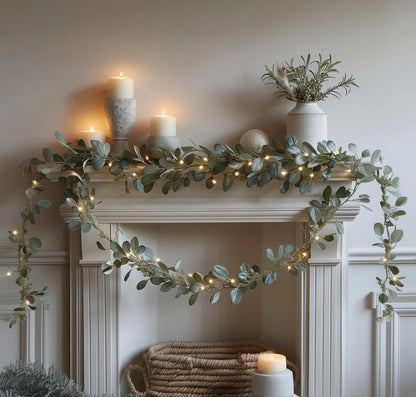 String Lights Olive Branch Warm White LED 2 Meter