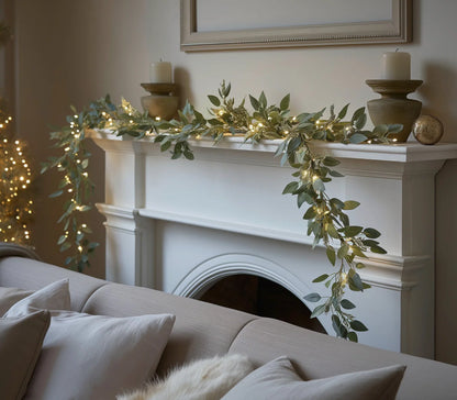 String Lights Olive Branch Warm White LED 2 Meter