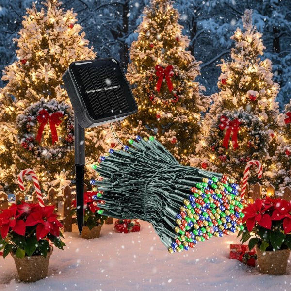 String Lights Solar Powered 8 Modes Weatherproof